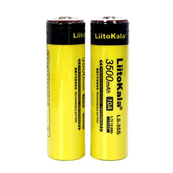 2021 Nové LiitoKala Lii-35S 18650 batéria 3,7 V 3500mAh Nabíjateľné lítiové batérie, LED Baterka+DIY Špicaté