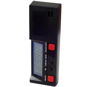 LCD 360 Stupeň Úrovne Sklonu Poľa Uhol Digitálne Uhlomery Univerzálny Mini Elektronické Inclinometer Tester Rozchod