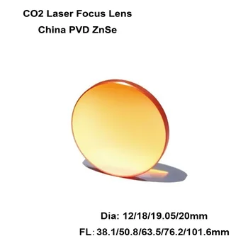 1pc Čína PVD CO2 ZnSe Focus Objektív s Priemerom 18 mm Ohnisková vzdialenosť 1.5 - 4