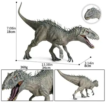 2020 34x18x8cm Jurský Indominus Rex Akčné Figúrky Otvorené Ústa Savage Tyrannosaurus Dinossauro Svet Zvierat, Model Kid Hračka