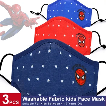 Cartoon masky deti masky PM2.5 chlapcov a dievčatá bavlna deti masky opakovane masky s filtrom