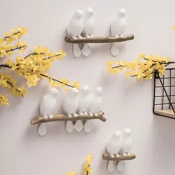 Výtvarné umenie vták dekorácie vták v strome pobočky Stručný domova