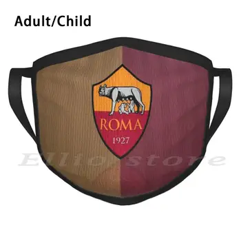 Ako Rómovia 3 Euro Ligy Opakovane Maska Šatku Maska As Roma Taliansko Futbal Totti Francesco Totti Rómov Calcio Italia Vlk