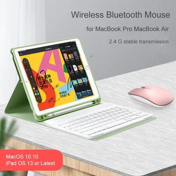 Wirless Nabíjateľná Bluetooth5.1 Myši pre Mac Notebook, Bezdrôtová Farebné LED Myši pre MacBook Pro Air Windows Android