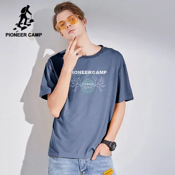 Pioneer Tábor Hip Hop t shirt Mužov 2020 Leto, Bavlna Nadrozmerné Fitness Príčinné pánske Oblečenie ADT0223015L