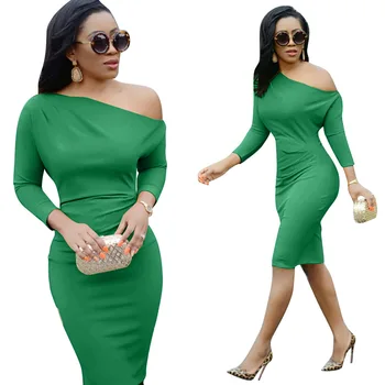 2020 lete módny štýl africkej ženy, žltá farba zelená dlhý rukáv podkolienok šaty afriky oblečenie afriky šaty