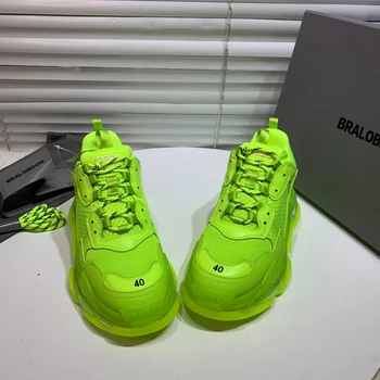 Venven Li športové topánky francúzsky logo 2020 nové najluxusnejších štandardné výrobné žiarivkové svetlo zelená vzduchovom vankúši jediným s vzduchu diery