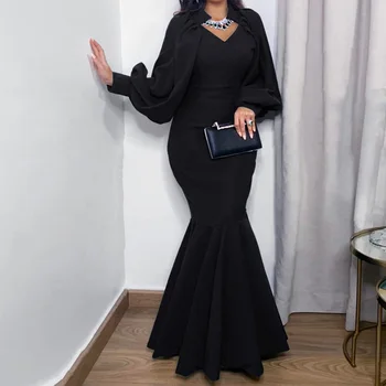 Večer elegantné dámske dlhé morská víla šaty 2021 nový rok svadobné maxi black bodycon Elegantné plus veľkosť šaty pre ženy strana červená