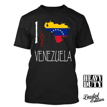 2019 Hot Predaj Bavlna VENEZUELA Milujem Kultúry Flag T SHIRT TEES Tee Tričko