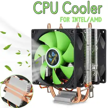 2 Heatpipes RGB CPU Chladič Radiátor Chladenie 3PIN Dual Ventilátor Pre Intel LGA 1150 1155 1156 1366 2011 X79 X99 Doske AM2/AM3/AM4