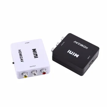 Viacportová Adaptér Mini HDMI2AV Digitálny HDMI RCA na Kompozitné Video Audio AV CVBS Adaptér 720p/1080p Mini HDMI k AV Prevodníky