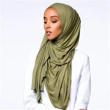 Sparsil Bavlna Jeseň Žien Hijabs Úsek Moslimských Jersey Šatku Hlava Samice Zábal Soild Farba Turban Foulard Elegantné Šatky