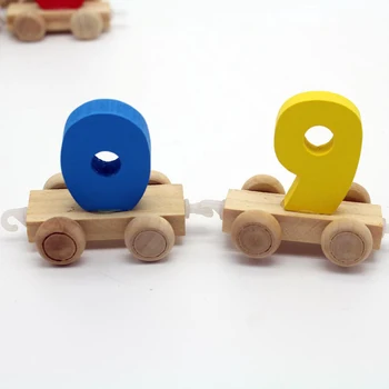 Vzdelávanie Vzdelávanie Hračky Drevené Digitálne Vlak Montessori Matematika Hračky, Hry Pre Deti, Dievčatá, Počítateľné Materiál Brinquedos
