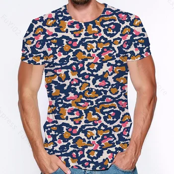 Coolstyle Leopard 3d Print T Shirt Muži Ženy Legrační Zviera Tričko 3D Krátkym Rukávom Letné Krátke Sleeve Tee Streetwear Topy