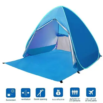 Prenosné Plážový Stan UV Ochrany Pop-up Camping Stan Slnku Útulok pre Outoors Stan pre 1-2 osoby