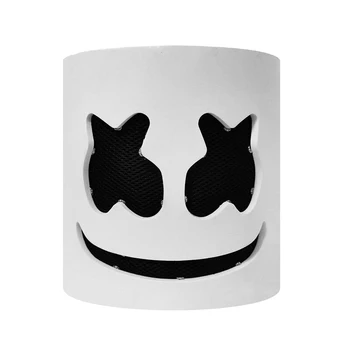 DJ LED Marshmello Maska Priedušná Halloween Cosplay Prop Svetelný Prilba Masku Plnú Tvár Cosplay Prop Halloween Party Bar Masky