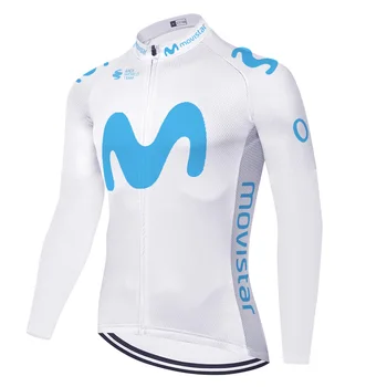 2020 tímu movistar cyklistický dres s dlhým rukávom letné jar camiseta ciclismo Cyklistické Tričko rýchle suché jersey ciclismo hombre