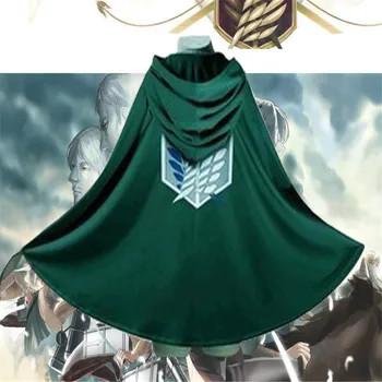Anime Útok na Titan Coplay Scout Pluku Levi Ackermana Erwin Smith Hanji Zoe Wings Of Liberty Zelený Plášť Oblečenie Accessorie