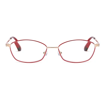 Nové Módne Okuliare na Čítanie Ženy UV400 Anti Modré Svetlo Okuliare Žena Luxusný Hliníkový Rám oculos gafas okulary lunette S Mox