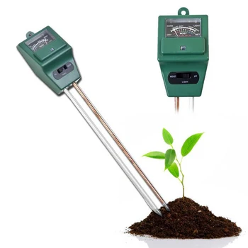 4 Zadajte Pôdne PH Meter kvetináče Vlhkomer Pôdy Tester Rastliny Rastu Vlhkosti Intenzita Svetla Meter Nástroj Záhradné Náradie