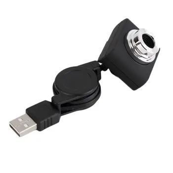 USB 30 M Mega Pixel webová Kamera Digitálnej Video Kamery, Web Cam Pre Notebook PC Prenosný Počítač Klip-na Fotoaparát, Čierny