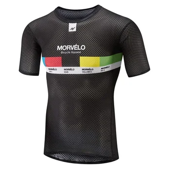 Tím Morvelo 2020 Cestnej premávky, jazda na Bicykli základná vrstva mužov Lete krátky rukáv svetlo Žakárové oka cyklus bielizeň capa base de ciclismo