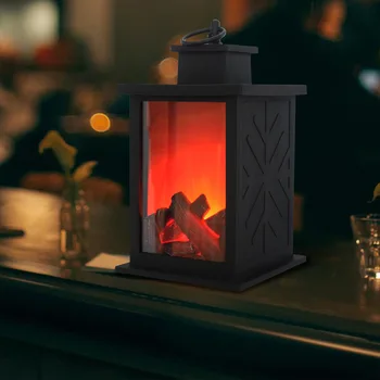 Prenosné Simulované Krb svietnik krb svietidla Uhlie Plameň Svetla Zavesiť Svetlo nočné lampy, nočné svetlo domova