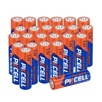 24pcs/veľa PKCELL 1,5 V LR6 AA Alkalické Batérie AM3 E91 MN1500 Suché Batérie Primárne 2A Baterias Bateria Batérie pre hračky