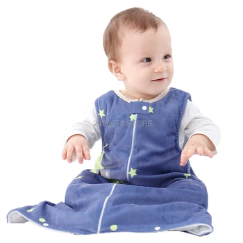 Novorodenca Dievča Chlapci Sleepwear Jumpsuit Pyžamo Deti Mäkký Župan Pyžamo Dieťa Cartoon Spánku Taška detské Oblečenie