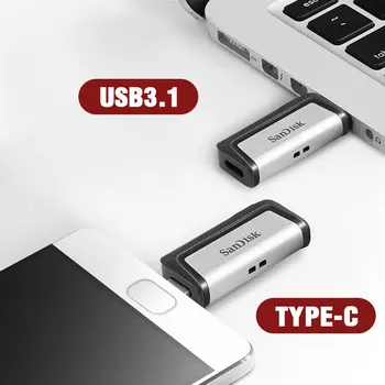 Sandisk SDDDC2 Extrémne Typ-C 256 GB 128 GB 64 GB Dual OTG USB Flash Disk 32GB Pero Disk USB Stick Micro USB Flash 16GB Typ C