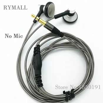 RY04 pôvodné in-ear Slúchadlá kovové výrobca 15mm, hudbu, zvuk v kvalite hi-fi Slúchadlá (ie800 štýl), 3,5 mm, Nové tkanie kábel