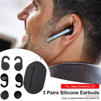3 Páry Mäkké Silikónové Ušné Bluetooth Slúchadlá Slúchadlá Tipy Pre Jabra Extreme 2/3 Slúchadlá Slúchadlá Eartips Earplug Uší