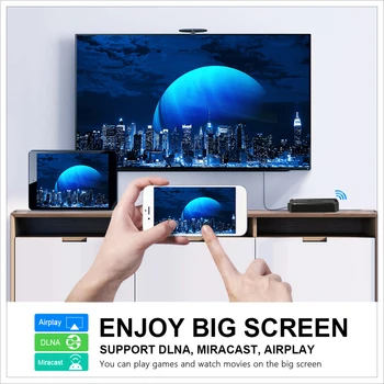 K Smart TV Box Nahradenie pre Android 10.0 Quad Core Media Player Wifi Slim Top Box