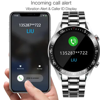 LIGE Smart Hodinky Mužov smartwatch LED Full Dotykový Displej Pre Android iOS Srdcovej frekvencie, Krvného Tlaku, Vodotesný IP68 Fitness Hodinky