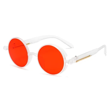 Móda Kolo Steampunk slnečné Okuliare Značky Dizajn Ženy Muži Ročník Punk Slnečné Okuliare Slnečné okuliare UV400 Odtiene Okuliare Oculos de sol