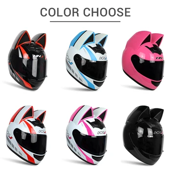 Motocyklové Prilby Ženy Casco Moto Osobnosti Plnú Tvár Moto Prilba Motocross Capacete 