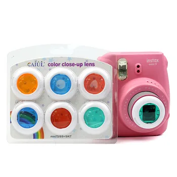 6Pcs Farebné Videokamera zblízka Farebné Šošovky Filter pre Fujifilm Instax Mini 9 8 8 7 KT Okamžité Filmové Kamery