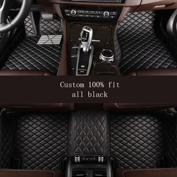 HLFNTF Auto auto rohože Pre Mitsubishi outlander pajero sport 4 grandis lancer xl 2017 2013, auto doplnky, nepremokavé koberec