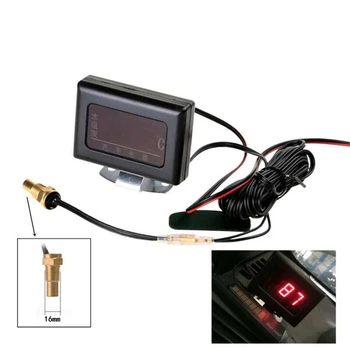 Univerzálny Auto 3 IN 1 LCD 12V 24V Digitálne Teplota Vody Meradlá Auto + Voda Snímač Teploty Hlavu Plug 16 MM