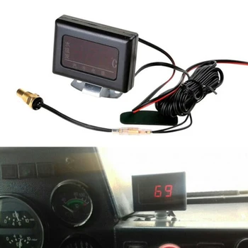 Univerzálny Auto 3 IN 1 LCD 12V 24V Digitálne Teplota Vody Meradlá Auto + Voda Snímač Teploty Hlavu Plug 16 MM