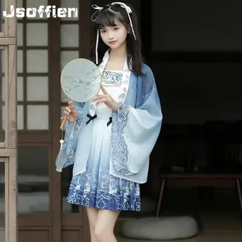 Čínske Tradičné Hanfu Oblečenie Anime Kimono Cosplay Dávnych Tang Princess Šaty Orientálna Hanfu Sukne Samuraj Cardigan