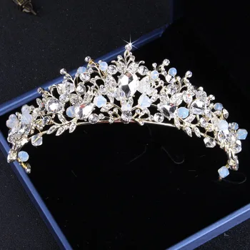 Luxusné crystal ručné tiara náušnice, náhrdelníky sady šperkov nevesty zapojenie strana svadobné doplnky do vlasov veľkoobchod