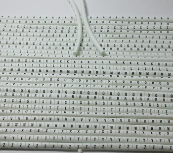 Ping 1300pcs/set print Kábel drôt Značky 0.5-10mm2 26 rôznych list ABCDEFGHIJKLMNOPQRSTUVWXYZ