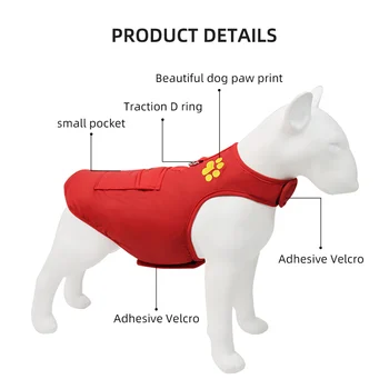Pet Products Zimné Psie Oblečenie Kabát, Sako, Vesta Bavlna Teplé Psie Oblečenie Pre Psov Nepremokavé Pet Oblečenie Pre Malé Psy