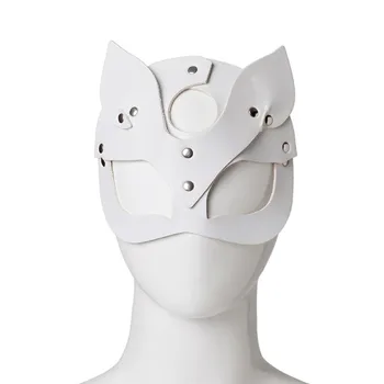 Ženy Sexy Maska Pol Oči Cosplay Tvár Mačka Kožené Maska Halloween Party Cosplay Maškaráda Loptu Pestrofarebné Masky Dropship #Q