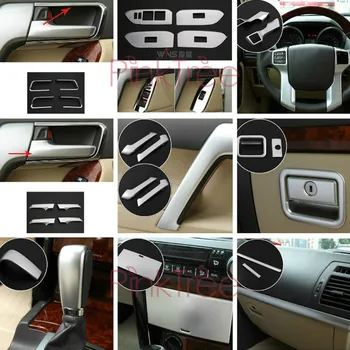 Pre Toyota Pôdy Cruiser Prado 150 LC150 FJ150 2010-2018 2019 Chrome Silver Vnútra Krytu TrimCar SUV Styling Príslušenstvo