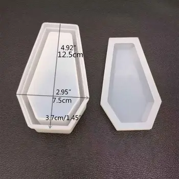 DIY Crystal Epoxidové Formy Úložný Box Formy Tmavé Upír Rakva Vysoké Zrkadlo Remesiel Tvorby Plesní T4MD