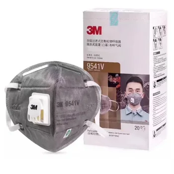 3M 9541V Maska Tuhých znečisťujúcich látok-Respirátor Ventil-Pm2.5 Prachotesný s Oparu Hmly uhlíkovým Filtrom, Bezpečnosť masku na Tvár