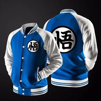 Nové Japonské Anime Varsity Jacket Jeseň Bežné Mikina S Kapucňou, Kabát, Bundu Značky Baseball Jacket