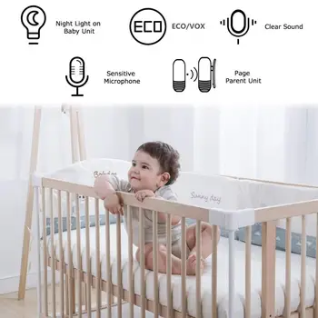 Nový Príchod 2,4 Ghz bezdrôtové baby monitor Malé Prenosné Audio Baby Monitor obojsmerné Audio Funkcia intercom dieťa